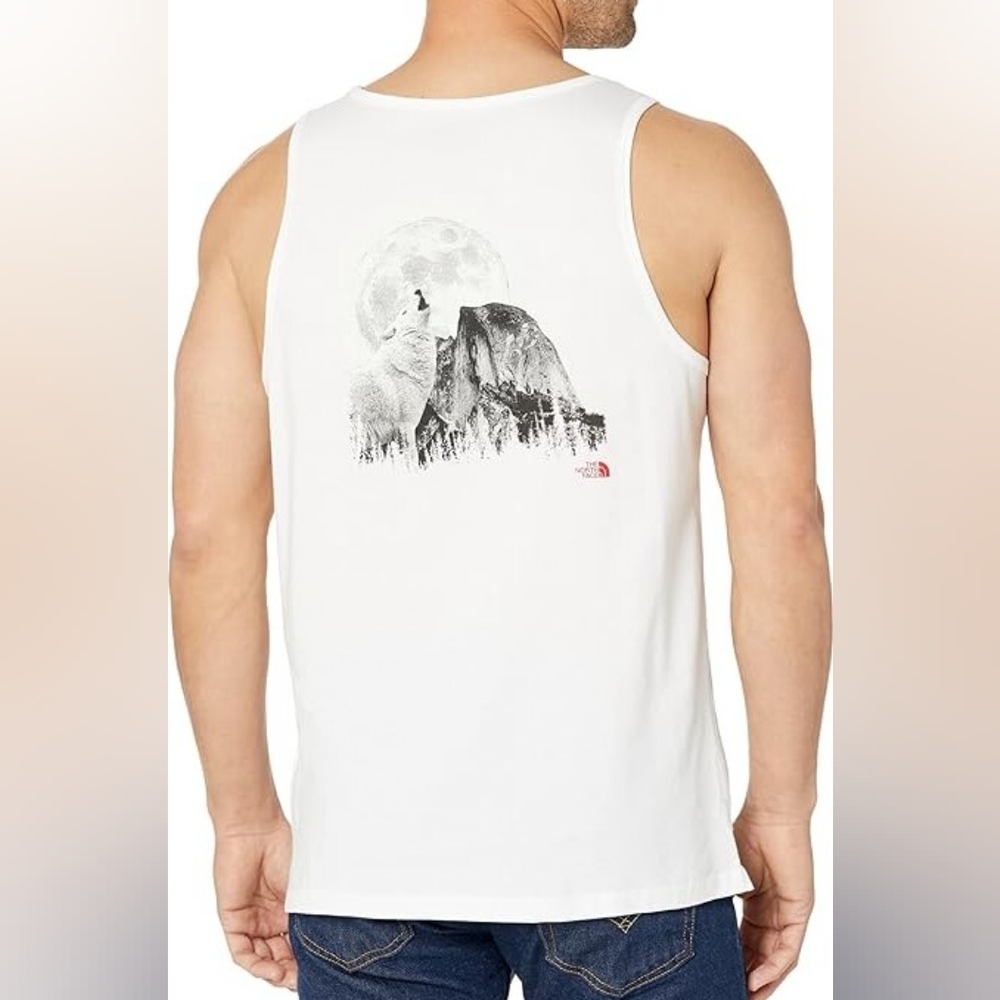 NorthFace Mens Americana tank top- white